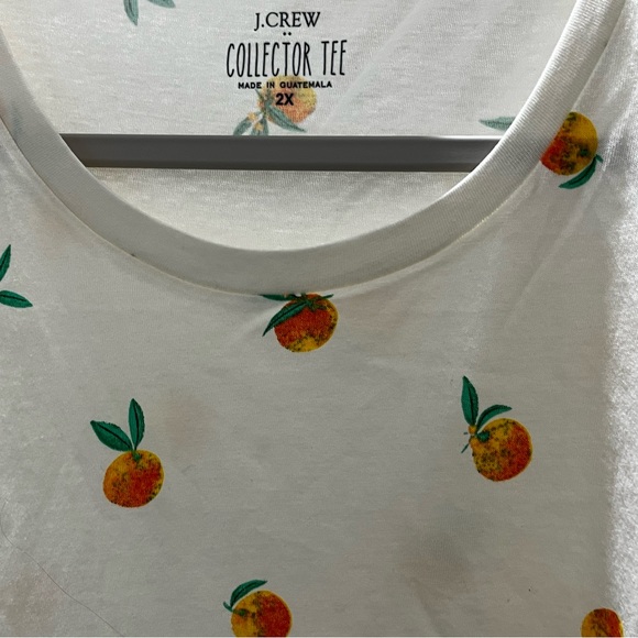 J crew orange print top - Picture 3 of 3